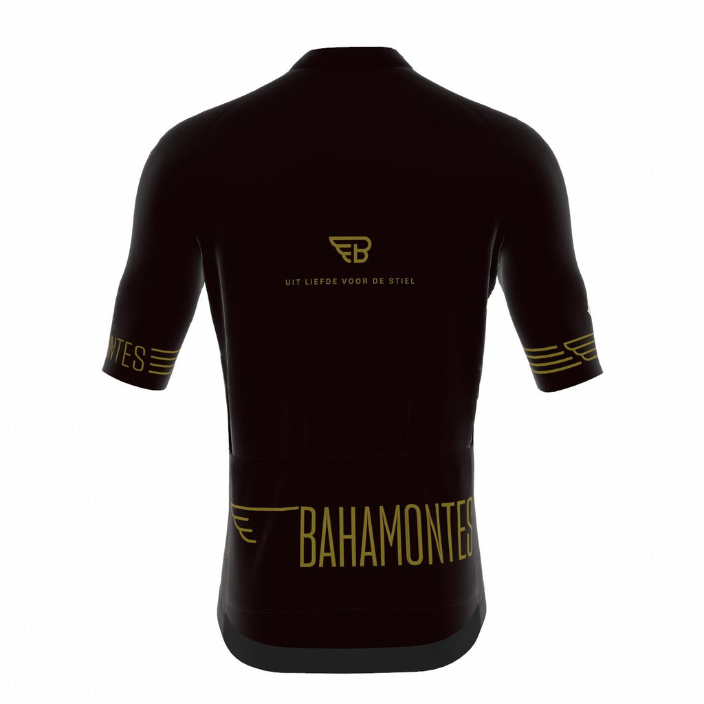 Bahamontes Fietstruitje Zwart met goud  - Mannen