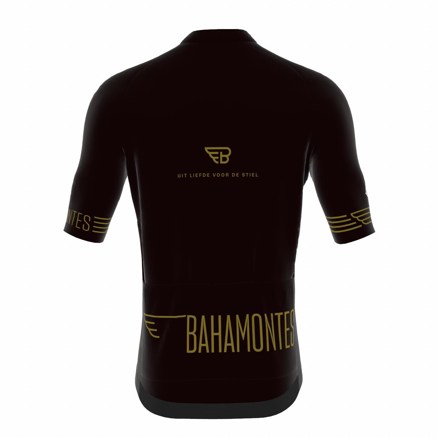 Bahamontes Fietstruitje Zwart met goud  - Mannen