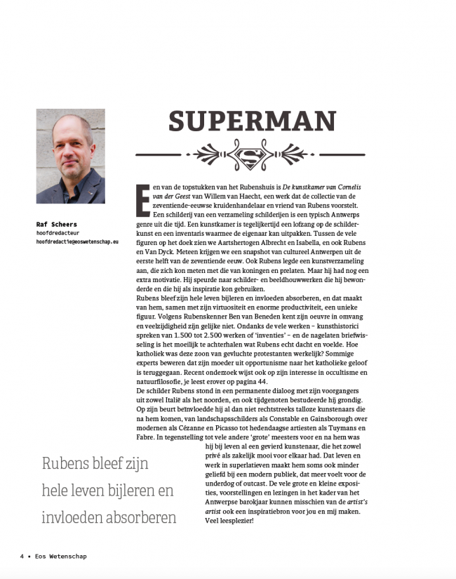 Eos Wetenschap Special 2018 - Rubens