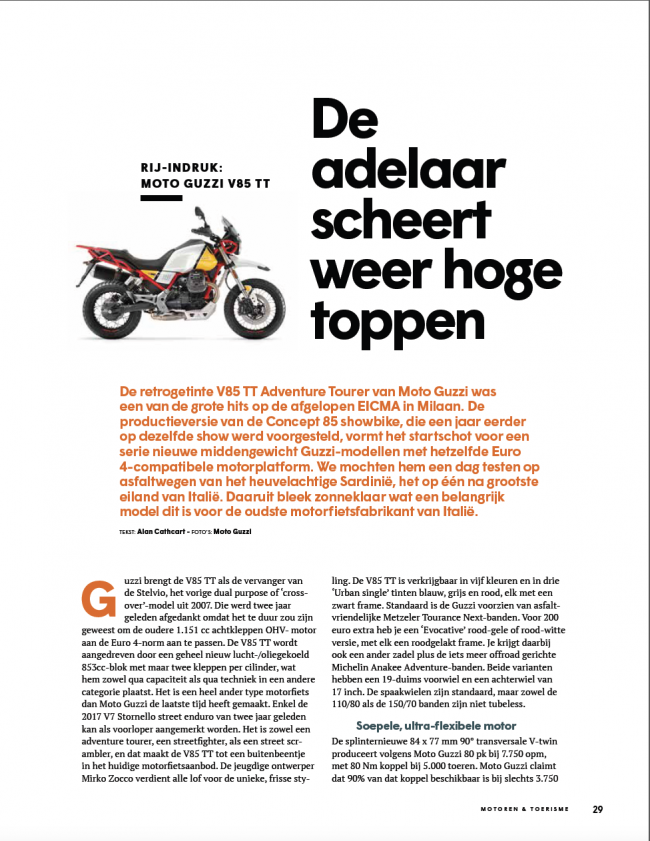 Motoren & Toerisme April 2019