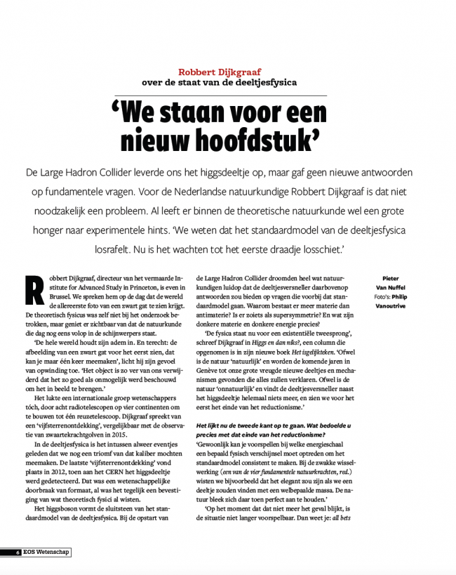 Eos Wetenschap Special 2019 - Fysica&Ruimte