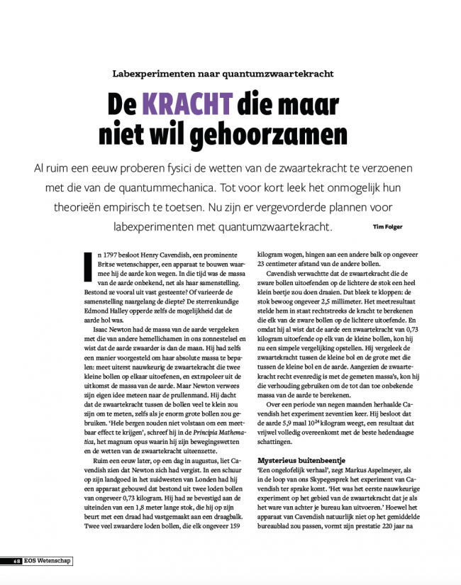 Eos Wetenschap Special 2019 - Fysica&Ruimte