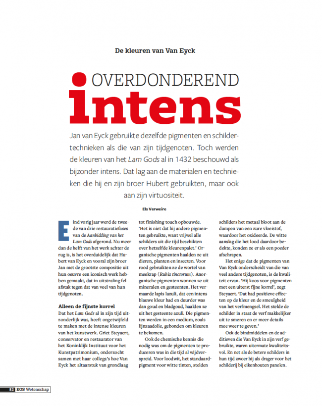 Eos Wetenschap Special 2020 - Van Eyck